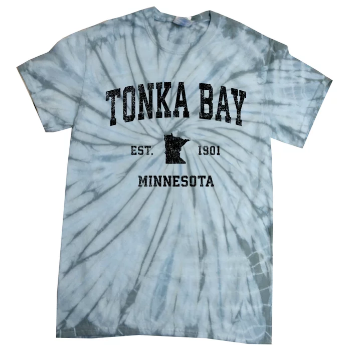 Tonka Bay Minnesota Mn Vintage Athletic Sports Tie-Dye T-Shirt