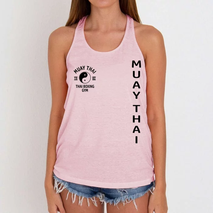 Thai Boxing Muay Thai Cute Gift Women's Knotted Racerback Tank