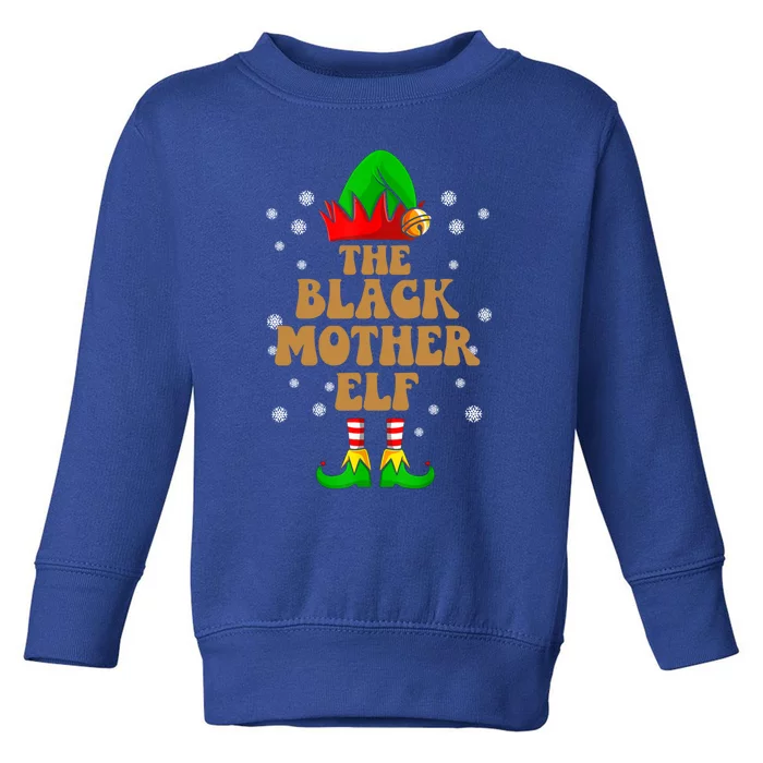 The Black Mother Elf African American Christmas Costumes Gift Toddler Sweatshirt