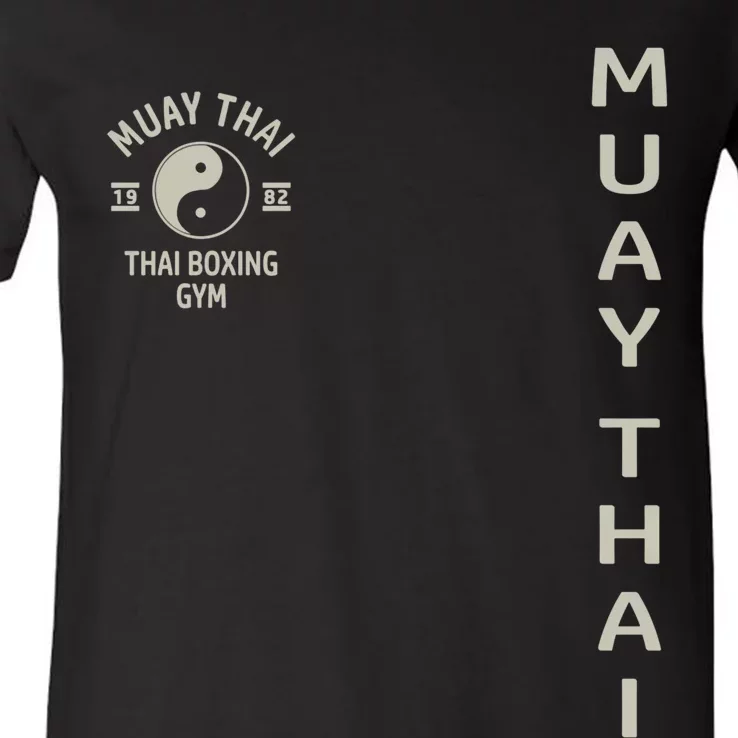 Thai Boxing Muay Thai Meaningful Gift V-Neck T-Shirt