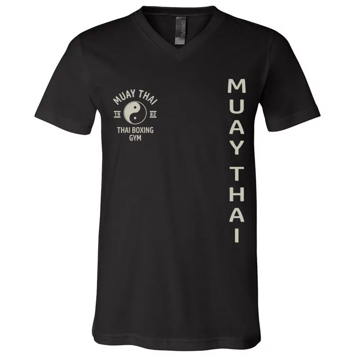 Thai Boxing Muay Thai Meaningful Gift V-Neck T-Shirt