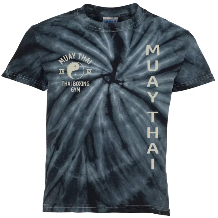 Thai Boxing Muay Thai Meaningful Gift Kids Tie-Dye T-Shirt