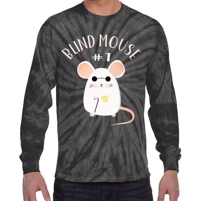 Three Blind Mice Matching Halloween Group Costume Mouse Tie-Dye Long Sleeve Shirt