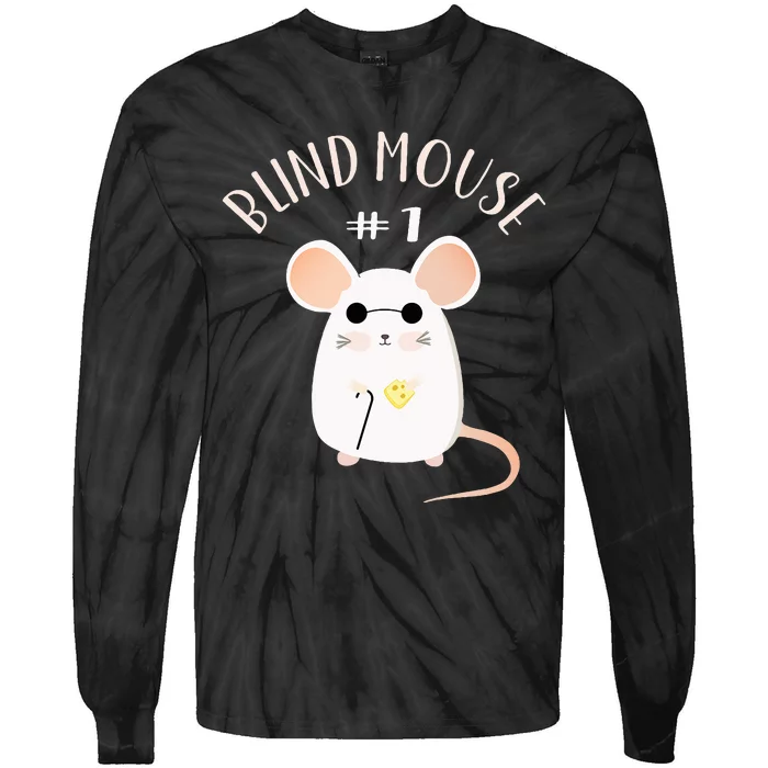 Three Blind Mice Matching Halloween Group Costume Mouse Tie-Dye Long Sleeve Shirt