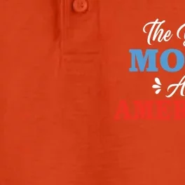 The Best Moms Are American Mom Meaningful Gift Dry Zone Grid Performance Polo