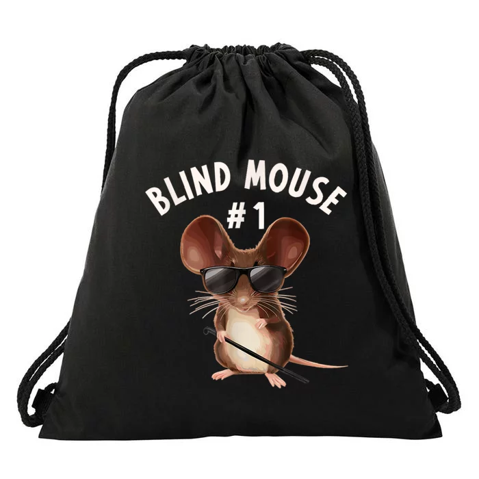 Three Blind Mice Matching Halloween Group Costume Mouse #1 Drawstring Bag