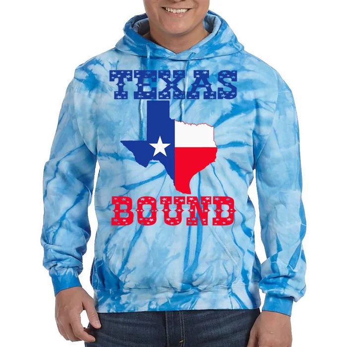 Texas Bound moving to texas texas bound with texas map Tie Dye Hoodie