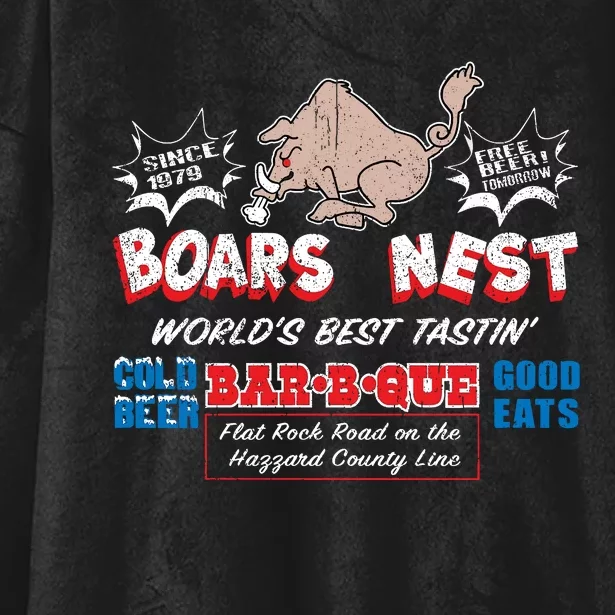 The Boars Nest Best BBQue Hooded Wearable Blanket