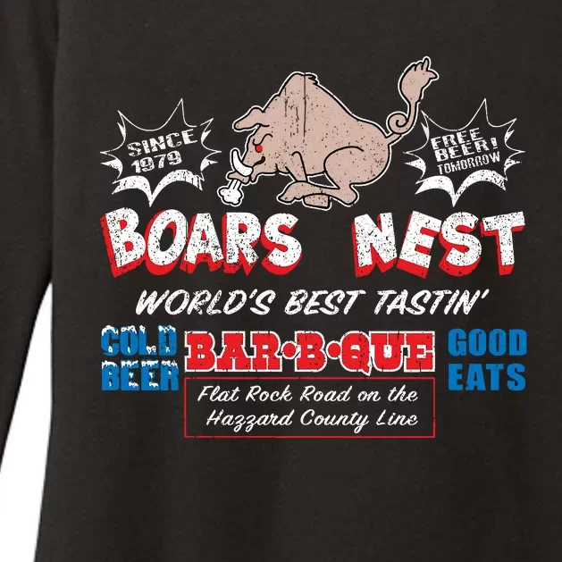 The Boars Nest Best BBQue Womens CVC Long Sleeve Shirt