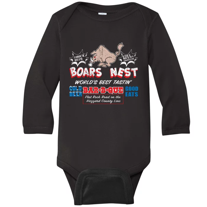 The Boars Nest Best BBQue Baby Long Sleeve Bodysuit