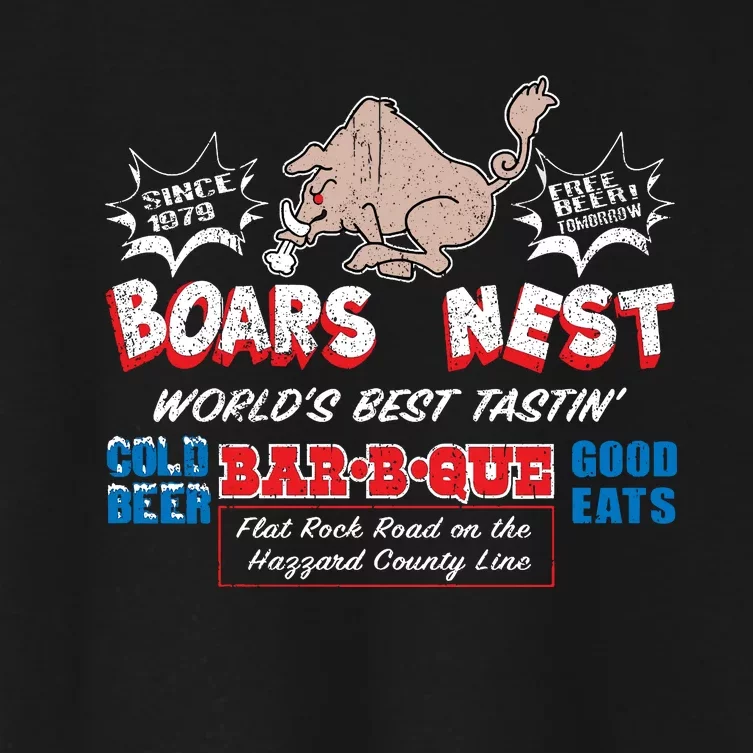 The Boars Nest Best BBQue Women's Crop Top Tee