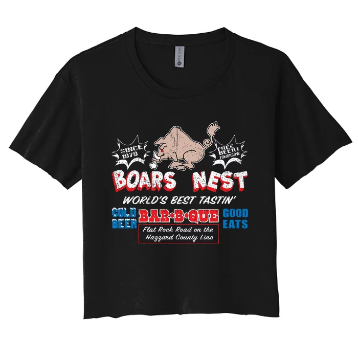 The Boars Nest Best BBQue Women's Crop Top Tee