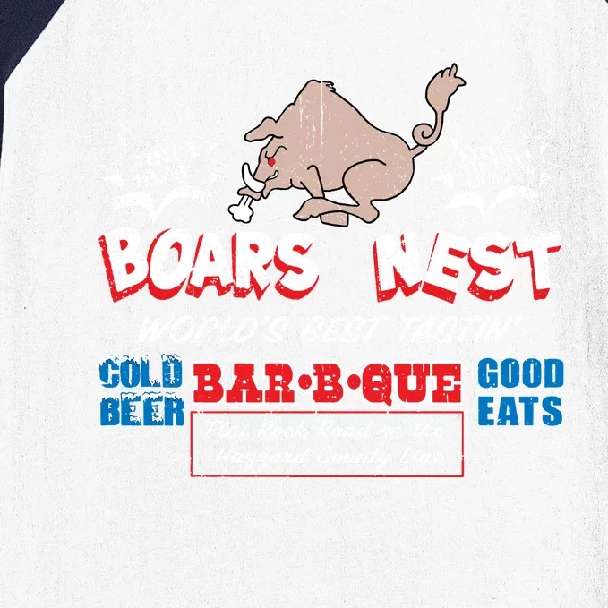 The Boars Nest Best BBQue Baseball Sleeve Shirt