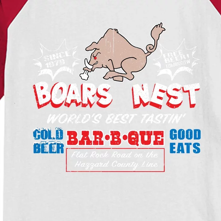 The Boars Nest Best BBQue Kids Colorblock Raglan Jersey