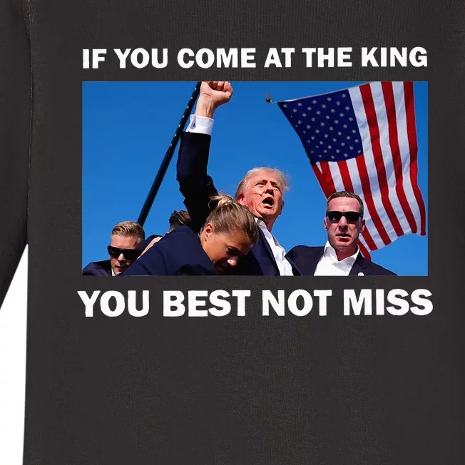 Trump Best Not Miss Baby Long Sleeve Bodysuit