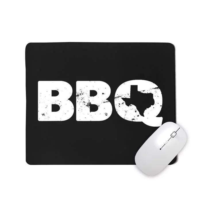 Texas BBQ novelty Texas Barbecue and Map vintage BBQ Mousepad