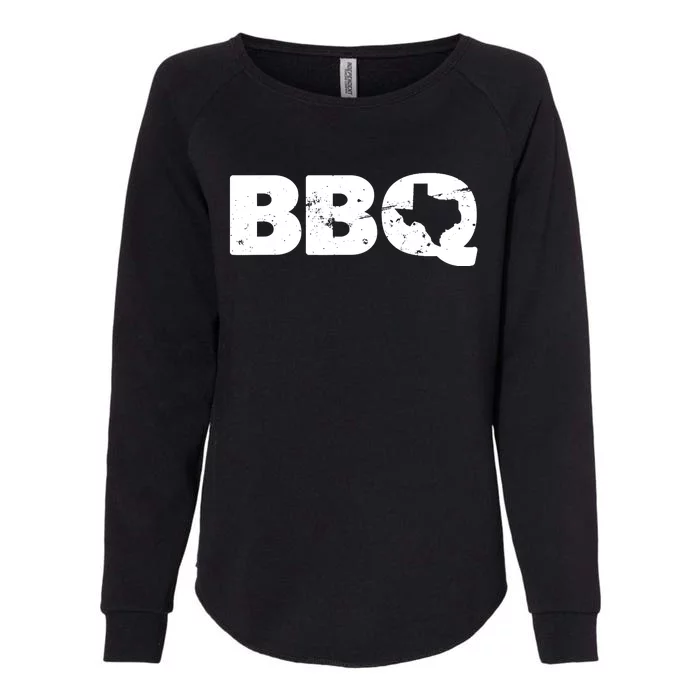 Texas BBQ novelty Texas Barbecue and Map vintage BBQ Womens California Wash Sweatshirt