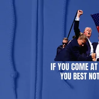 Trump Best Not Miss Premium Full Zip Hoodie