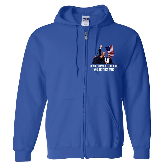 Trump Best Not Miss Premium Full Zip Hoodie