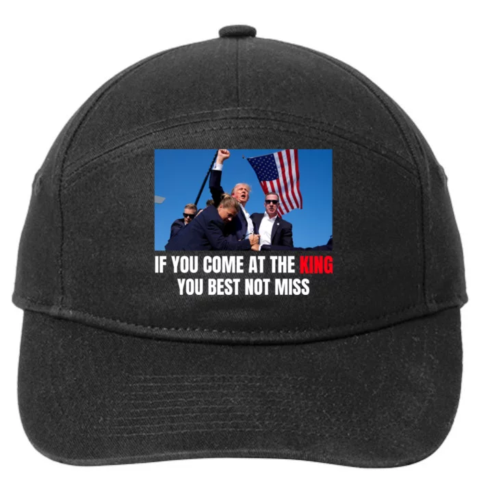 Trump Best Not Miss Trump Shooting Survivor 7-Panel Snapback Hat