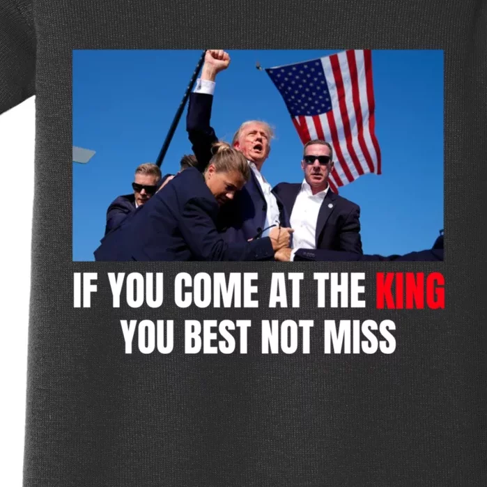 Trump Best Not Miss Trump Shooting Survivor Baby Bodysuit