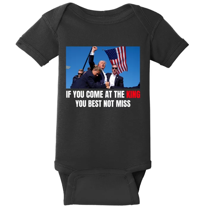 Trump Best Not Miss Trump Shooting Survivor Baby Bodysuit