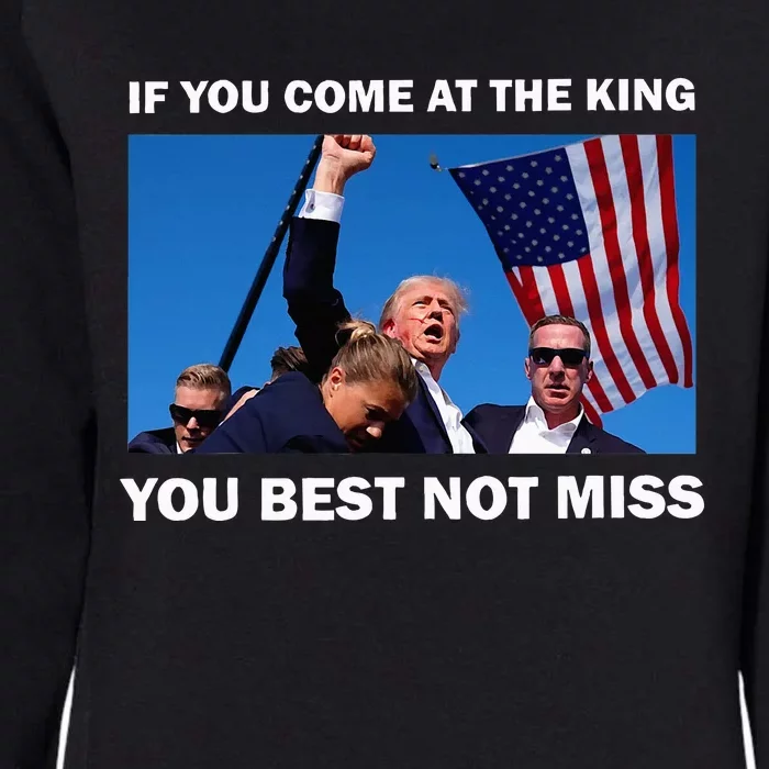 Trump Best Not Miss Womens California Wash Sweatshirt