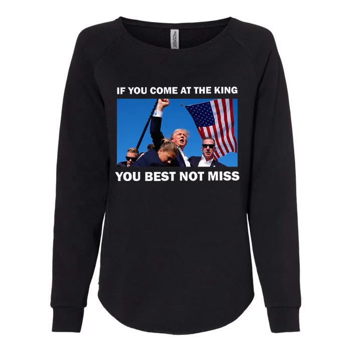 Trump Best Not Miss Womens California Wash Sweatshirt