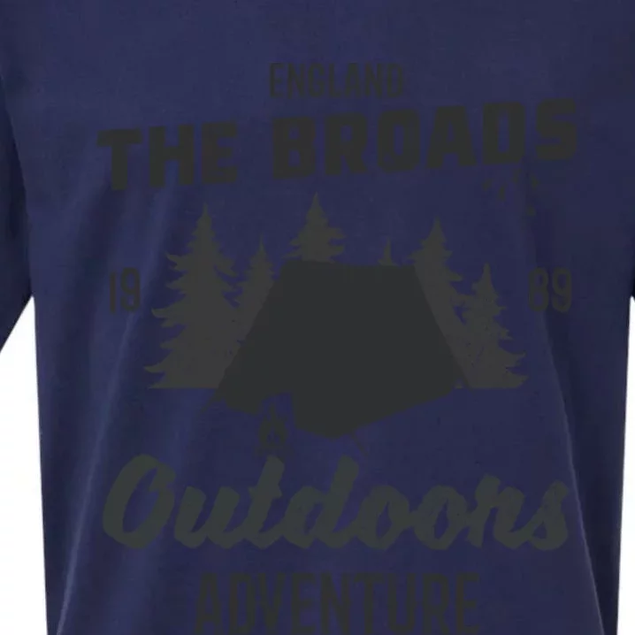 The Broads National Park 1989 Uk Parks Adventure Oiutdoors Gift Sueded Cloud Jersey T-Shirt