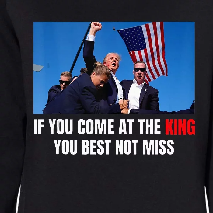 Trump Best Not Miss Womens California Wash Sweatshirt