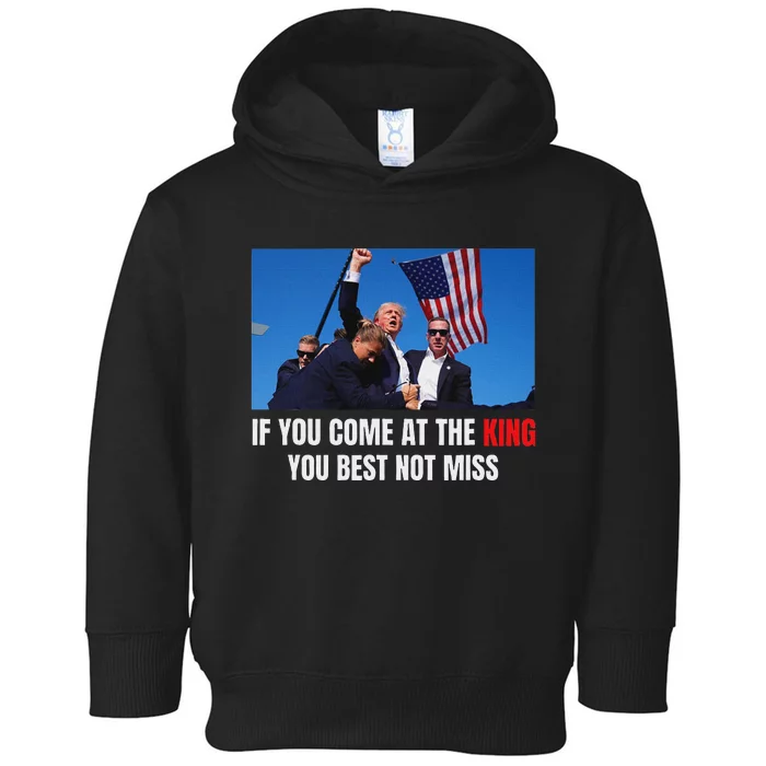 Trump Best Not Miss 2024 Election Design Toddler Hoodie