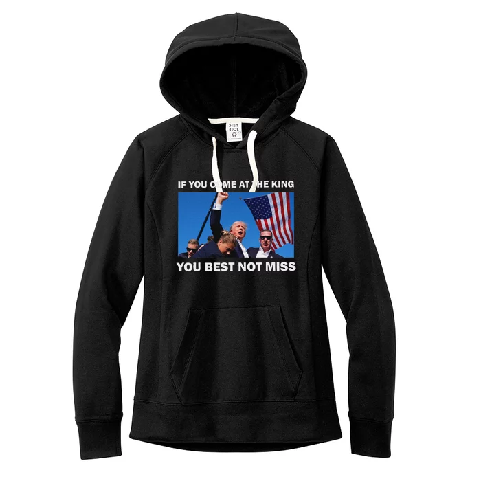 Trump Best Not Miss Bold Design Women's Fleece Hoodie