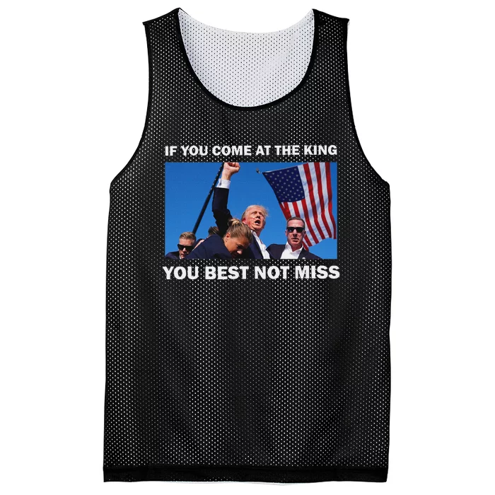 Trump Best Not Miss Bold Design Mesh Reversible Basketball Jersey Tank