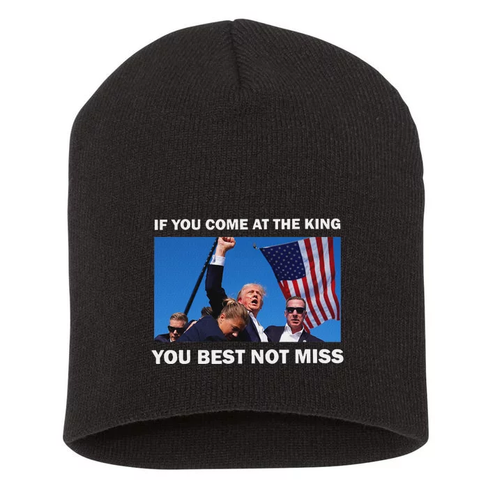 Trump Best Not Miss Bold Design Short Acrylic Beanie