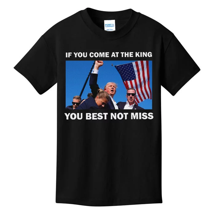 Trump Best Not Miss Bold Design Kids T-Shirt