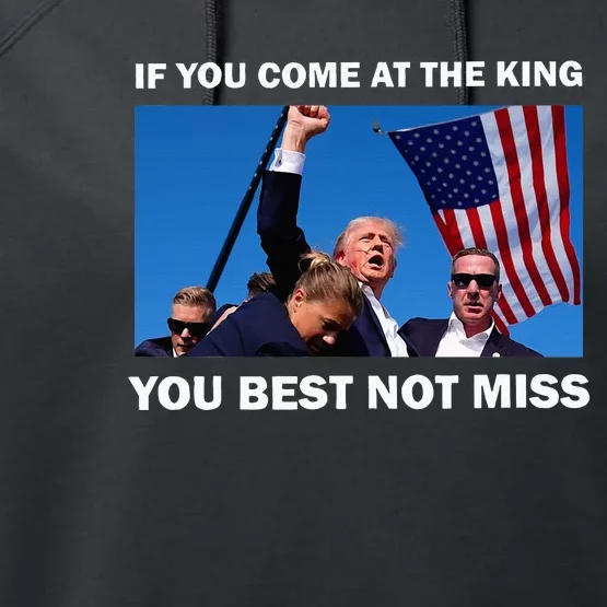 Trump Best Not Miss Tank Top Performance Fleece Hoodie