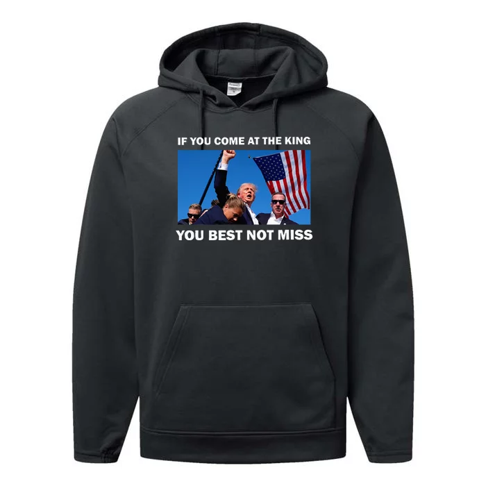 Trump Best Not Miss Tank Top Performance Fleece Hoodie