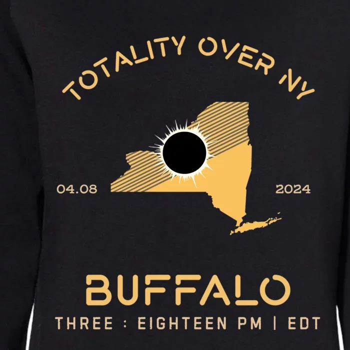 Totality Buffalo New York 4.08.24 Womens California Wash Sweatshirt