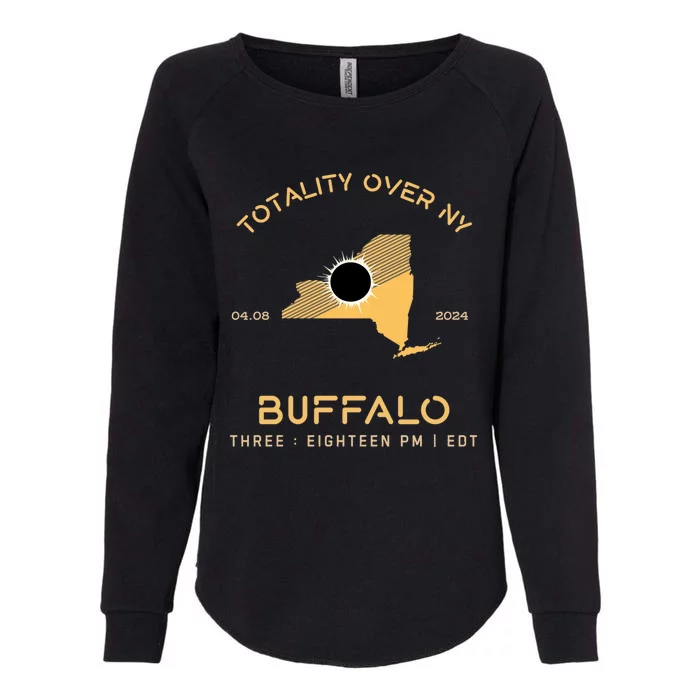 Totality Buffalo New York 4.08.24 Womens California Wash Sweatshirt