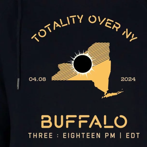 Totality Buffalo New York 4.08.24 Womens Funnel Neck Pullover Hood