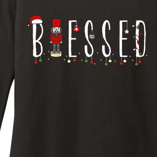 Trendy Blessed Nutcracker Womens CVC Long Sleeve Shirt