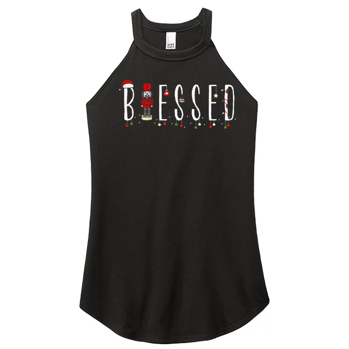 Trendy Blessed Nutcracker Women’s Perfect Tri Rocker Tank