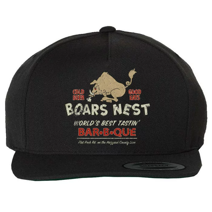 The Boars Nest Vintage Wool Snapback Cap