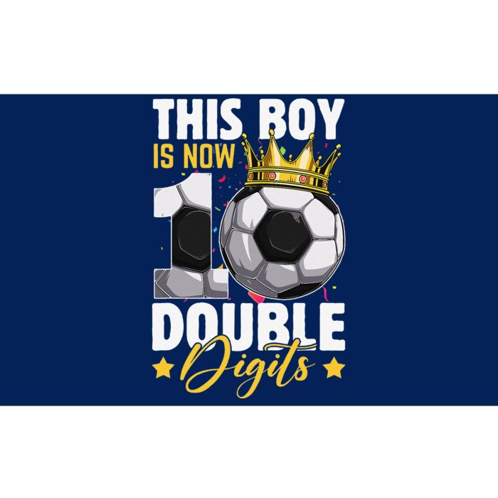 This Boy Now 10 Double Digits Soccer 10 Years Old Birthday Bumper Sticker