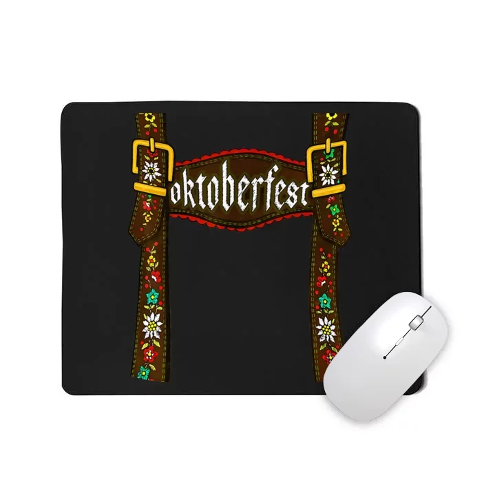 Traditional Bavarian Oktoberfest 24 Lederhosen Beer Drinkin Mousepad