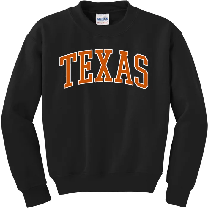 The Best Outfits & Accessories For Texas Lovers Kids Sweatshirt