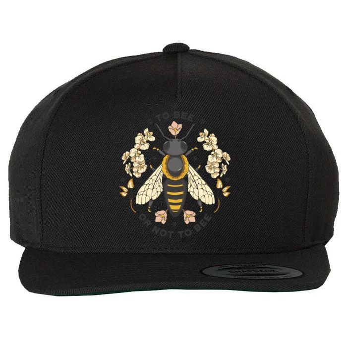 To Bee Or Not To Bee Bumblebee Spring Wool Snapback Cap