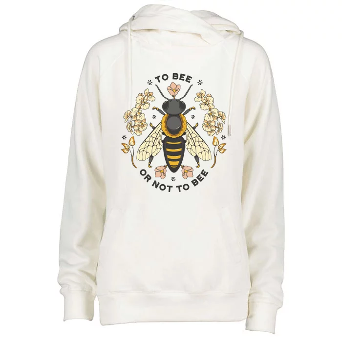 To Bee Or Not To Bee Bumblebee Spring Womens Funnel Neck Pullover Hood