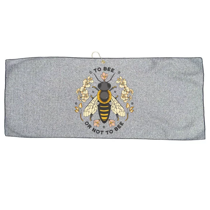 To Bee Or Not To Bee Bumblebee Spring Large Microfiber Waffle Golf Towel