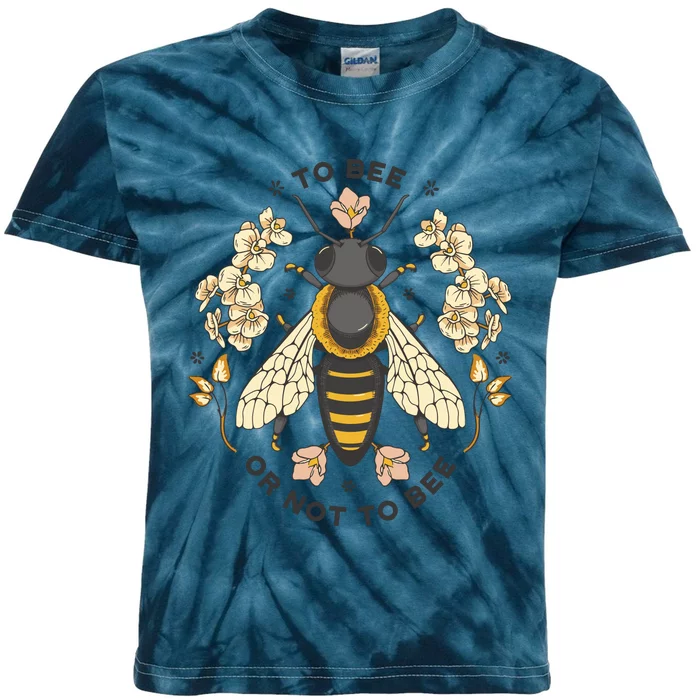 To Bee Or Not To Bee Bumblebee Spring Kids Tie-Dye T-Shirt